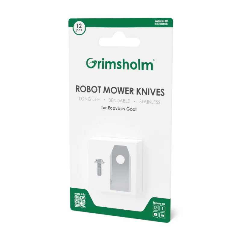 Grimsholm kniver til Ecovacs Goat 12 stk