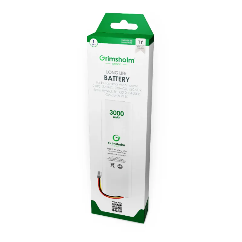 Grimsholm batteri til Husqvarna Automower 210 220 3000 mAh NiMH