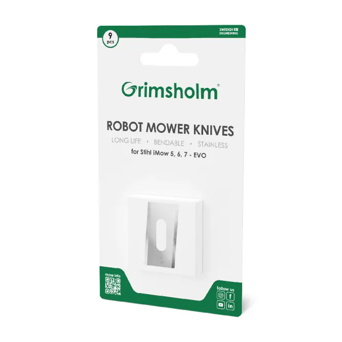 Hovedbilde Grimsholm kniver til Stihl iMOW 3 4 5 6 7 EVO skivekutt 9 deler